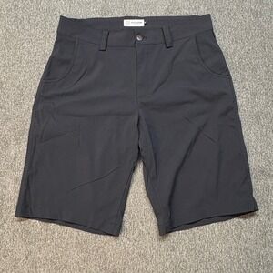 Flylow Shorts Mens Black Cotton Blend Outdoor Hiking Beach Activewear 34